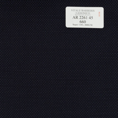 AR 2261 45 CANONICO - 100% Wool - Xanh Dương Trơn